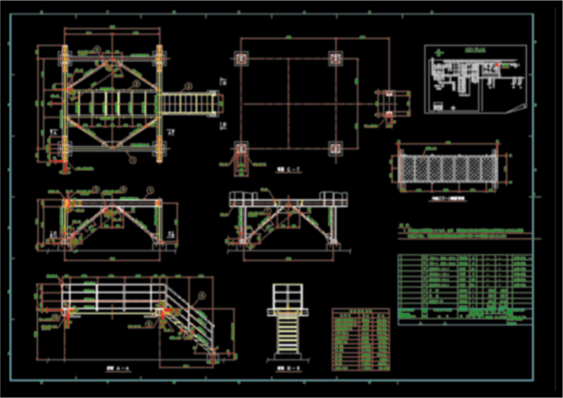 点検架台図面